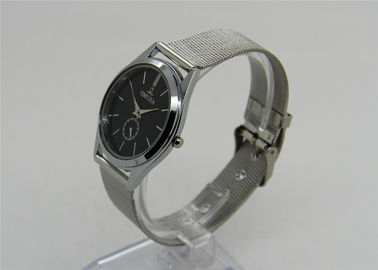 Band Unisex Logam Wrist Watch 1 ATM Bisnis Wrist Watch Dengan Baja Ribbon