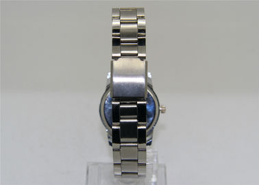 tali stainless steel Logam Strap Watch dengan bezel dan disc palsu