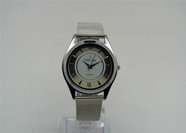 tali baja pita Logam Strap Watch dengan gerakan kuarsa analog Jepang