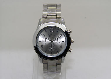Zinc Alloy Putaran Logam Wrist Watch Analog dengan tali stainless steel