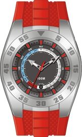 Silicon Strap diri Mengkalibrasi Watches, Coolest Digital Watches Ganda Zona Waktu