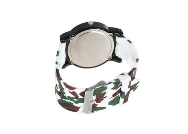 3 ATM Waterproof ABS Case Printing PU Strap Plastik Perhiasan Stainless Steel Kasus Kembali