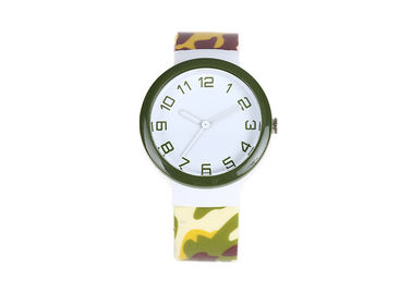3 ATM PU Band Remaja Plastik Quartz Watch, Stainless Steel Kembali Kasus