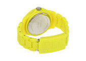 Kuning Analog Jepang Gerakan Plastik Wanita Quartz Wrist Watch Dengan PC Strap