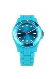 Chronograph Multifungsi Digital Plastik Quartz Jam Untuk teenages Terang Biru