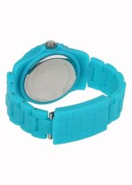 Chronograph Multifungsi Digital Plastik Quartz Jam Untuk teenages Terang Biru