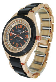 Tampilan Analog Hitam Jepang Movt Quartz Wrist Watches Perhiasan Trendy Unisex