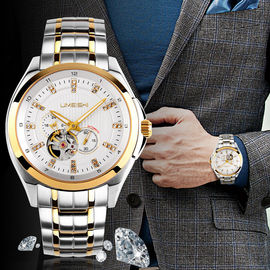Tahan Pria 100M Air Stainless Steel Teknik Perhiasan Branded Sapphire Kaca