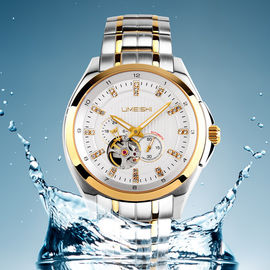 Tahan Pria 100M Air Stainless Steel Teknik Perhiasan Branded Sapphire Kaca