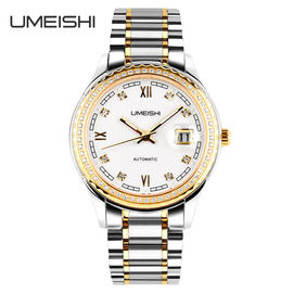 43mm Case Stainless Steel Quartz Watch, 50M Waterproof keras Kacamata Wrist Watch