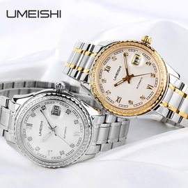 43mm Case Stainless Steel Quartz Watch, 50M Waterproof keras Kacamata Wrist Watch