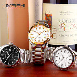 High end Stainless Steel QuartzWatch Kasus Dan Strap keras Kacamata Wrist Watch Untuk Pria