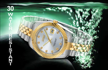 Pasangan terpanas Vogue Emas Stainless Steel Quartz Watches Movts Jepang Dengan Hadiah Terbaik Packing