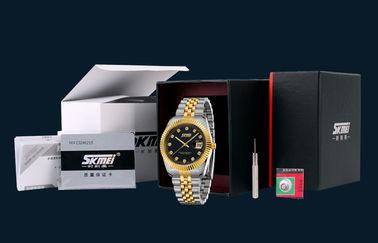 Pasangan terpanas Vogue Emas Stainless Steel Quartz Watches Movts Jepang Dengan Hadiah Terbaik Packing