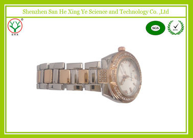 Mode Perak Jepang Gerakan Quartz Watch, Stainless Wrist Watches Baja