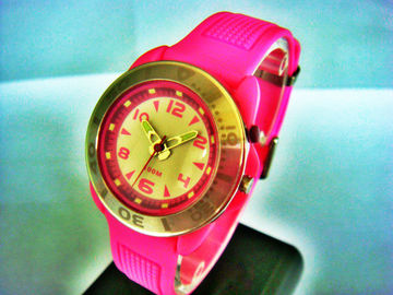 Stainless Steel Quartz Wanita Analog Perhiasan / 100M Water Resistant Jam