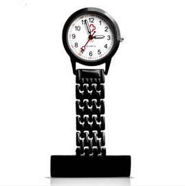 Fancy Hitam Stainess Baja Quartz Perawat Fob Perhiasan / Gel Dengan logo Cetak