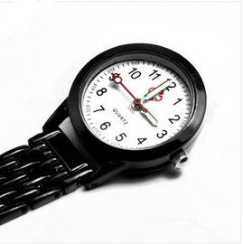 Fancy Hitam Stainess Baja Quartz Perawat Fob Perhiasan / Gel Dengan logo Cetak
