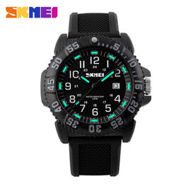 Noctilucent Waterproof Stainless Steel Wrist Watch Dengan Putar Zona
