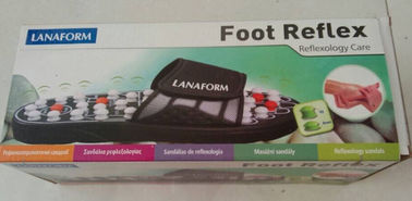 Magnetic Therapy EVC Mini Foot Massager Hitam Slipper Untuk Pria / Wanita