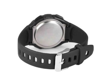 Hitam PU Waterproof Sport Perhiasan Untuk Man, toilet pria Chronograph Perhiasan