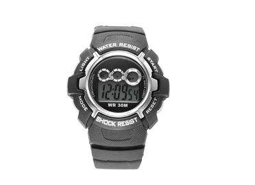 Vogue Plastik Harian Alarm Mens Waterproof Sport Perhiasan Untuk Pria / Remaja