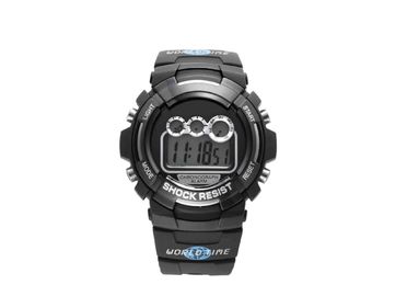 China Gerakan Tahan Air Sport Watch Dengan PU Strap / Stainless Steel Kembali Kasus