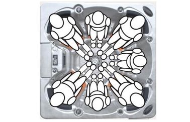 Luar Jacuzzier Pusaran air Pijat Spa / Partai SPA Peralatan for7 Dewasa