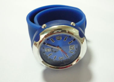Biru Big Wajah Slap Karet Jam gelang silikon dengan Water Resistant for Boys