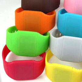 Anak Hadiah Touch Screen Led Silicone Wristband Watch, Silicone Olahraga Perhiasan