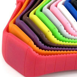 Anak Hadiah Touch Screen Led Silicone Wristband Watch, Silicone Olahraga Perhiasan