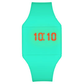 Waterproof Olahraga Silicone Wristband Watch, Touch Screen Led Perhiasan