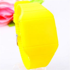 Waterproof Olahraga Silicone Wristband Watch, Touch Screen Led Perhiasan