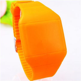 Kustom Mens Olahraga Silicone Touch Screen LED Perhiasan Colorful Ringan