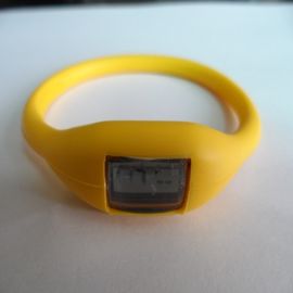 Colorful Kustom Silicone Band Watch, Natal Silicone Rubber Wristband Perhiasan Pedometer