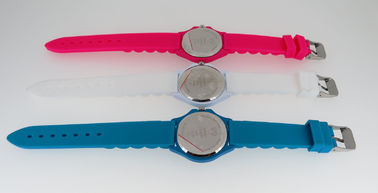 Remaja Roses Red Silicone Wristband Perhiasan Bulat Wajah Promosi Perhiasan Untuk Girls