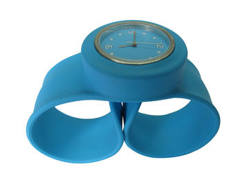 Anak-anak Silicone Slap Jam / Silicone Olahraga Menonton dengan Logo Percetakan