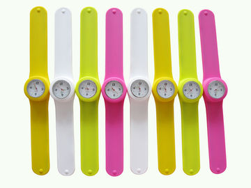 Anak-anak Silicone Slap Jam / Silicone Olahraga Menonton dengan Logo Percetakan