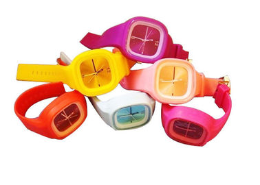 Persegi Jelly Silicone gelang menonton 3ATM tahan air untuk anak perempuan - Big