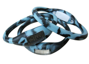 Silicone Mix Led Digital Wrist Watch Sport Customize dengan Logo, Gelang Band