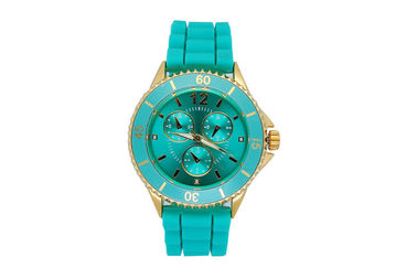 Trendi Silicone Wristband Perhiasan Tahan Air Wrist Watch Untuk Unisex