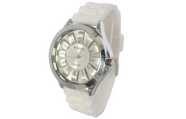 Daisy 3D Dial Dewasa Silicone Perhiasan Tampilan Analog Anti Syok Watches