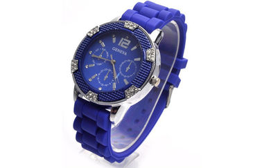 Wheel Shape Silicone Wristband Perhiasan 3 ATM shockproof Gadis Watches
