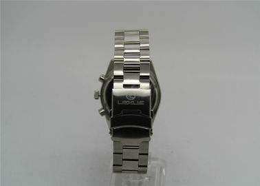 tangan bercahaya Stainless Steel Kasus Perhiasan bentuk bulat gelang silikon menonton