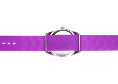 Jam tangan gelang silikon jelly Diamond Lady tahan air, tali Pink Hermosa