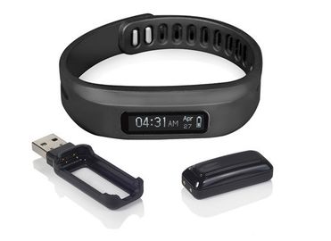 Pedometer Sleep Tracker Bluetooth Perhiasan Gelang Dengan Silicon Wristband