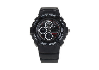 Hitam 30 M Waterproof LED Sport Digital Jam tangan Stainless Steel Kembali Kasus