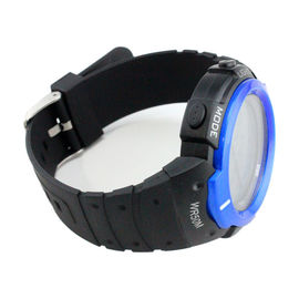 Unisex Mens Digital Sports Watches Dengan Plastik Kaca, Karet Strap Jam