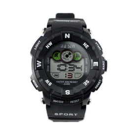 Hitam Multifungsi Digital Watches Alarm Clock dengan Hari dan Tanggal Untuk Anak-Anak