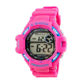 Silicone Waterproof Multifungsi Digital Sports Watches Mens Quartz Wrist Watch